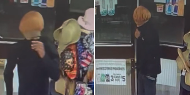 Surveillance footage of suspect
