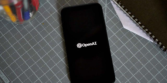 The ChatGPT logo on a smartphone