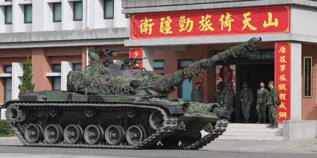 Tank is deployed in Beijing