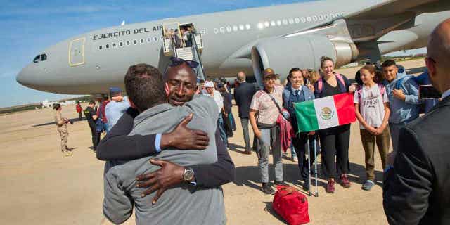People rescued from Sudan