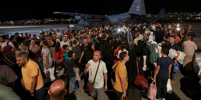 Evacuated Jordanians