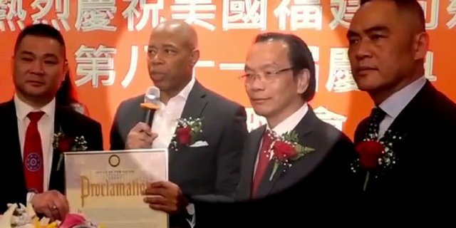 Lu Jianwang, NYC China police station suspect seen alongside Mayor Eric Adams