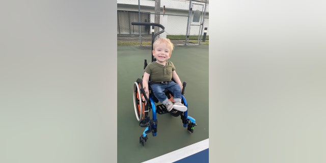 Archer smiling in wheelchair 2