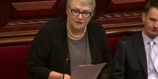Australian liberal MP Bev McArthur delivers an impassioned speech about women's rights in parliament.