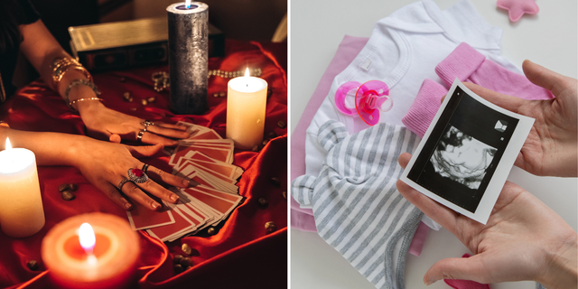 Ashie Adams, a palm reader from Utah, said the oracle card she pulled from a deck on the day she learned she was pregnant referenced the planet Mars. Pulling this card has led Adams to believe the universe was giving her a sign.