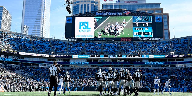 General view of Bank of America stadium