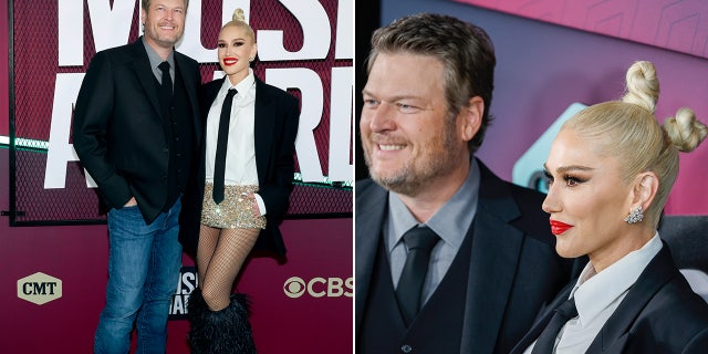 Blake Shelton and wife Gwen Stefani wore coordinated outfits at the CMT Music Awards.