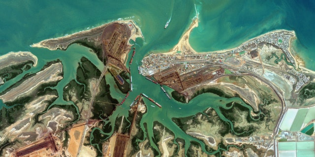 2020'de Batı Avustralya'daki Port Hedland limanı.