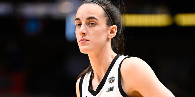 Iowa's Caitlin Clark during game vs LSU at American Airlines Arena Dallas, Texas.