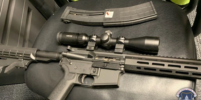 U.S. Capitol Police said Friday the department seized a rifle in a Maryland man's truck at an off-site delivery inspection site.