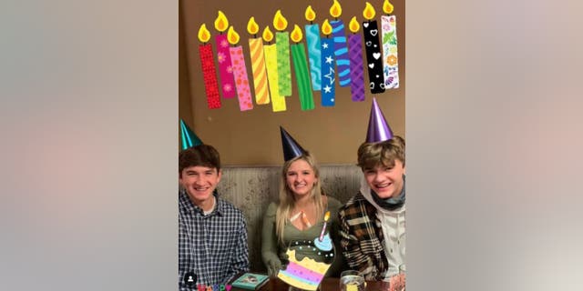 Photo of the Chapin triplets birthday.