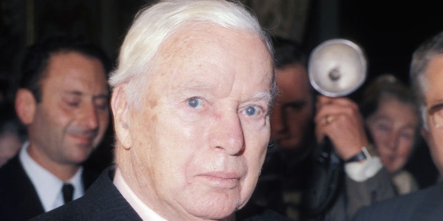 Charlie Chaplin is shown in 1970, then in his early 80s. He was knighted in 1975.