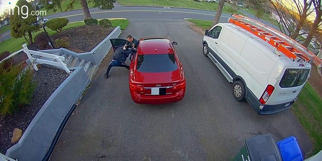 Police in Rocky Hill, Connecticut are searching for multiple suspects in an attempted carjacking April 10 where a man intervened.