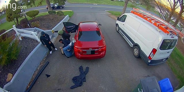 Police in Rocky Hill, Connecticut are searching for multiple suspects in an attempted carjacking April 10 where a man intervened.
