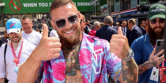 Conor McGregor attends qualifying ahead of the F1 Grand Prix of Monaco at Circuit de Monaco on May 28, 2022 in Monte-Carlo, Monaco.