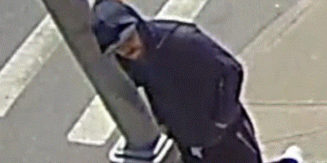 A man suspected of killing an 83-year-old man in Brooklyn has been caught on surveillance camera.