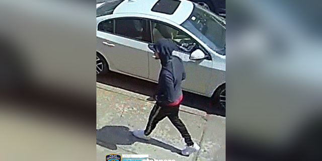 A man suspected of killing an 83-year-old man in Brooklyn has been caught on surveillance camera.