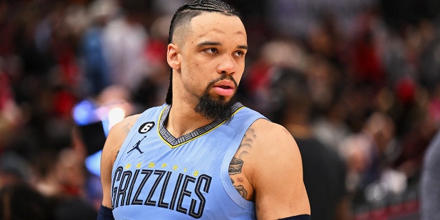 Dillon Brooks looks on court