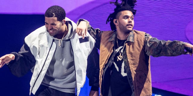 Drake and The Weeknd perform