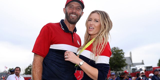 Paulina Gretzky and Dustin Johnson in Wisconsin