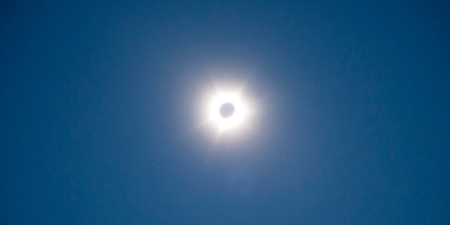The sun and moon eclipse