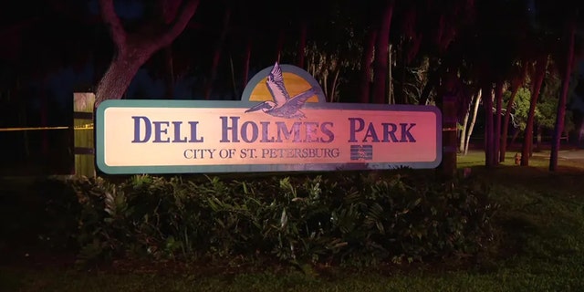 The park where Taylen Mosley's body was found in an alligator's mouth off Lake Maggiore in St. Petersburg, Florida.   