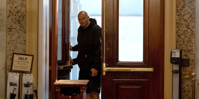 Fetterman was released from Walter Reed National Military Medical Center on March 31, making his official return to the Senate Monday.