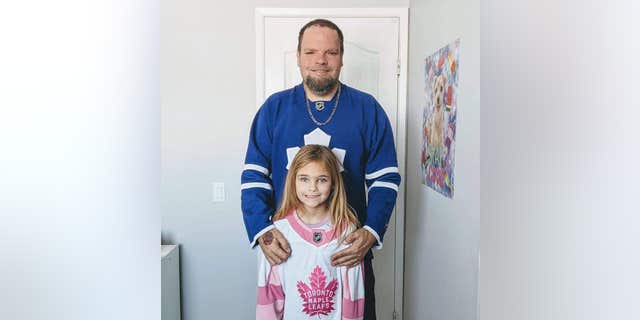 David Murphy, 47, said his daughter, Chloe, 8, is the reason he remains motivated to stay healthy. 