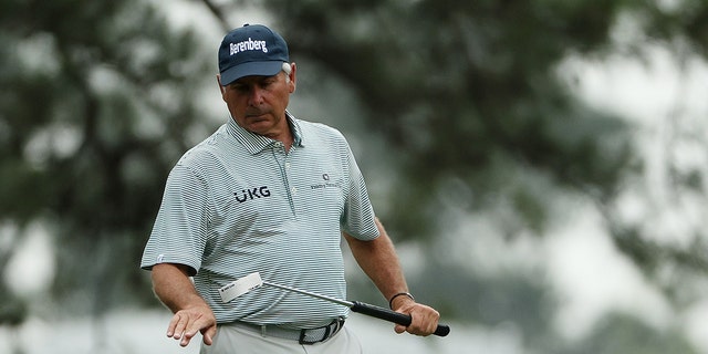 Fred Couples on the third green during the first round of the Masters Tournament on April 6, 2023.