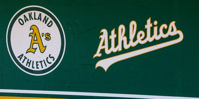 Vista general de los logotipos de los Atléticos de Oakland