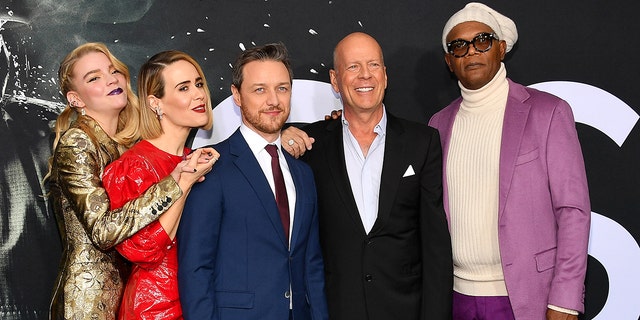 The cast of "Glass" at the 2019 premiere in New York