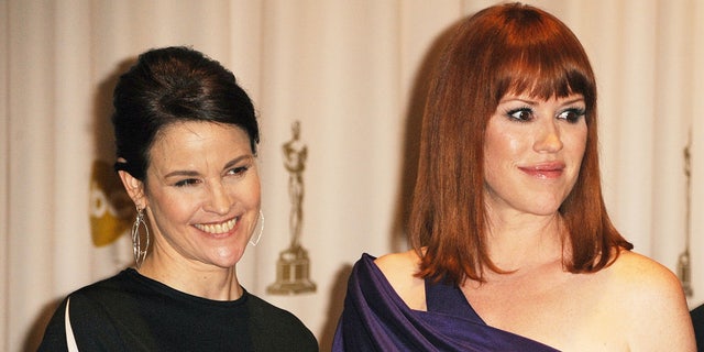 Sheedy and Molly Ringwald have remained close friends since starring together on "The Breakfast Club" in 1985.