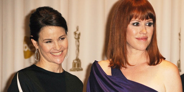 Sheedy and Molly Ringwald have remained close friends since starring together on "The Breakfast Club" in 1985.