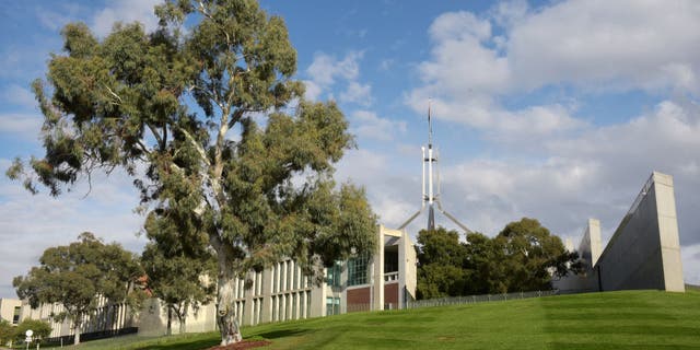 Parliament House stands in Canberra, Australia, on Wednesday, May 1, 2019.