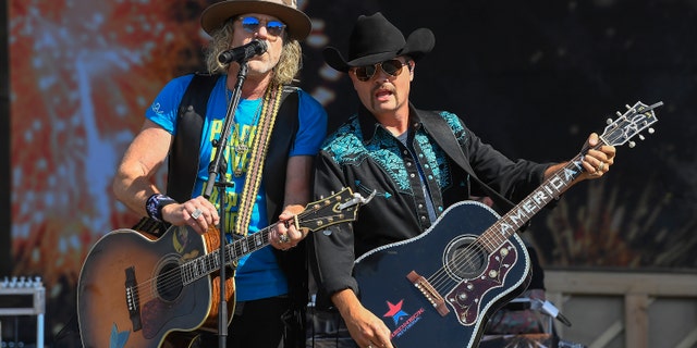 Singers Big Kenny, left, and John Rich make up the country music duo Big and Rich.