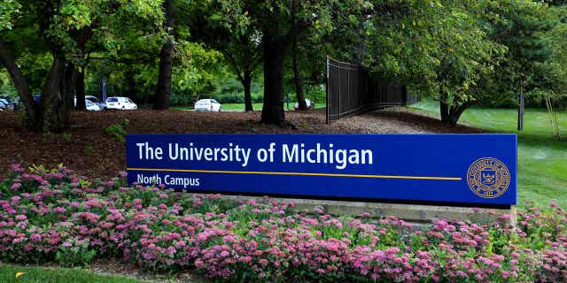 The University Of Michigan North Campus sign
