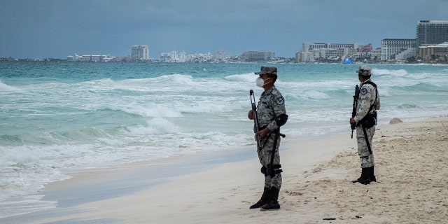 A photo of National Guard members