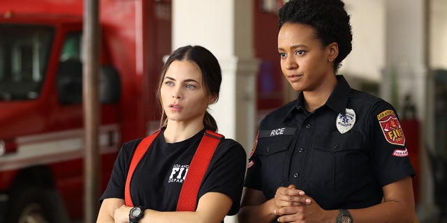 Jenna Dewan, left, currently stars in the ABC drama "The Rookie," playing a first responder.