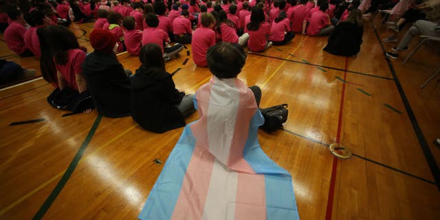 Student wears trans flag at school