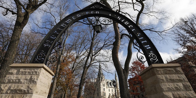 The Weber Arch at Northwestern University on Nov. 13, 2020, in Evanston, Illinois. 