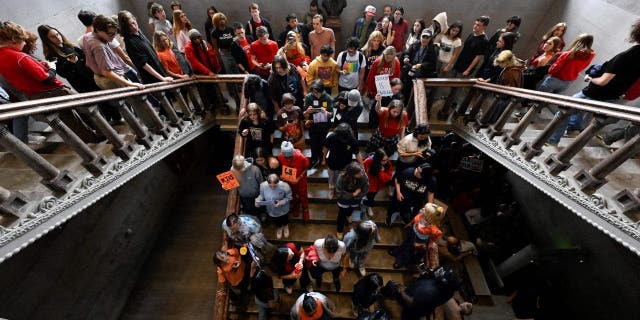 Nashville protesters storm capital