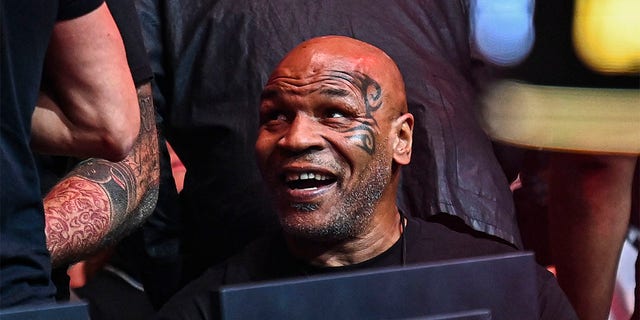Mike Tyson attends a UFC match