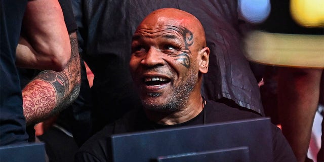 Mike Tyson attends a UFC match