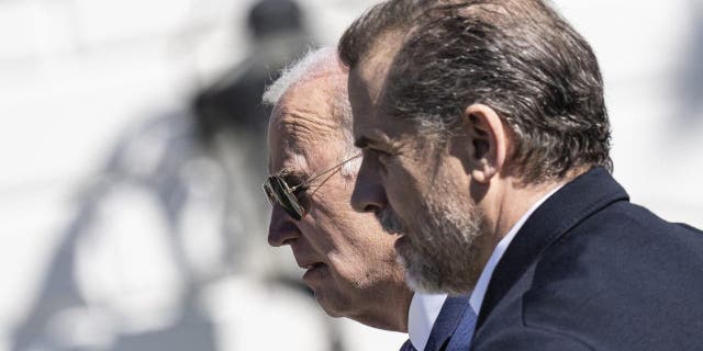 President Joe Biden and his son Hunter Biden attend the annual Easter Egg Roll