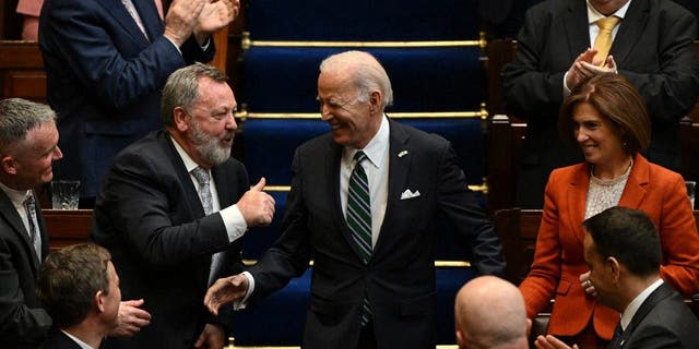Biden arrives at Irish parliament