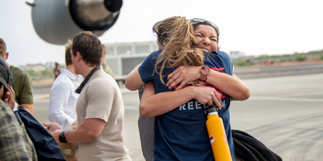 US evacuees from Sudan