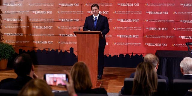 Ron DeSantis speaking Jerusalem Israel
