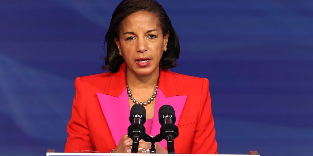 Susan Rice in orange