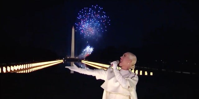Katy Perry performs at Biden's inaugural celebration