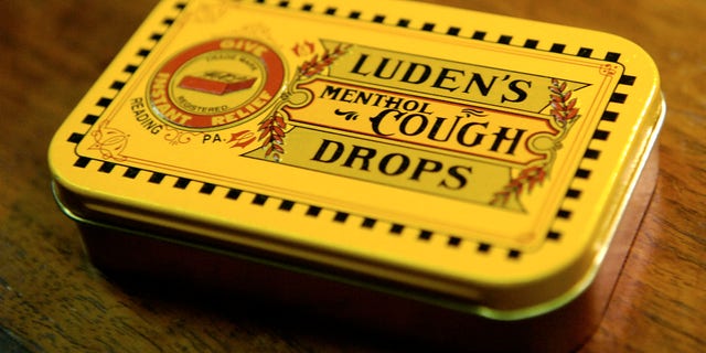 A replica of a Luden's Cough Drops tin currently owned by Frederick Edenharter, of Shillington, the grandson of the founder of Luden's Inc. William H. Luden. 